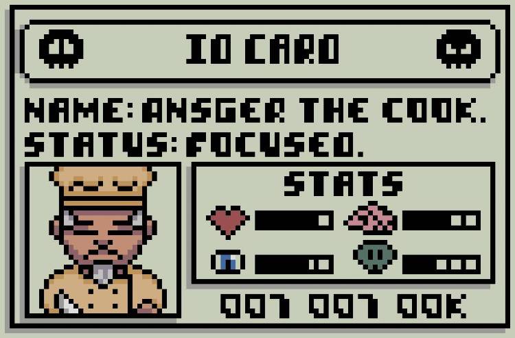 RetroNFTs Ansger The Cook ID Card