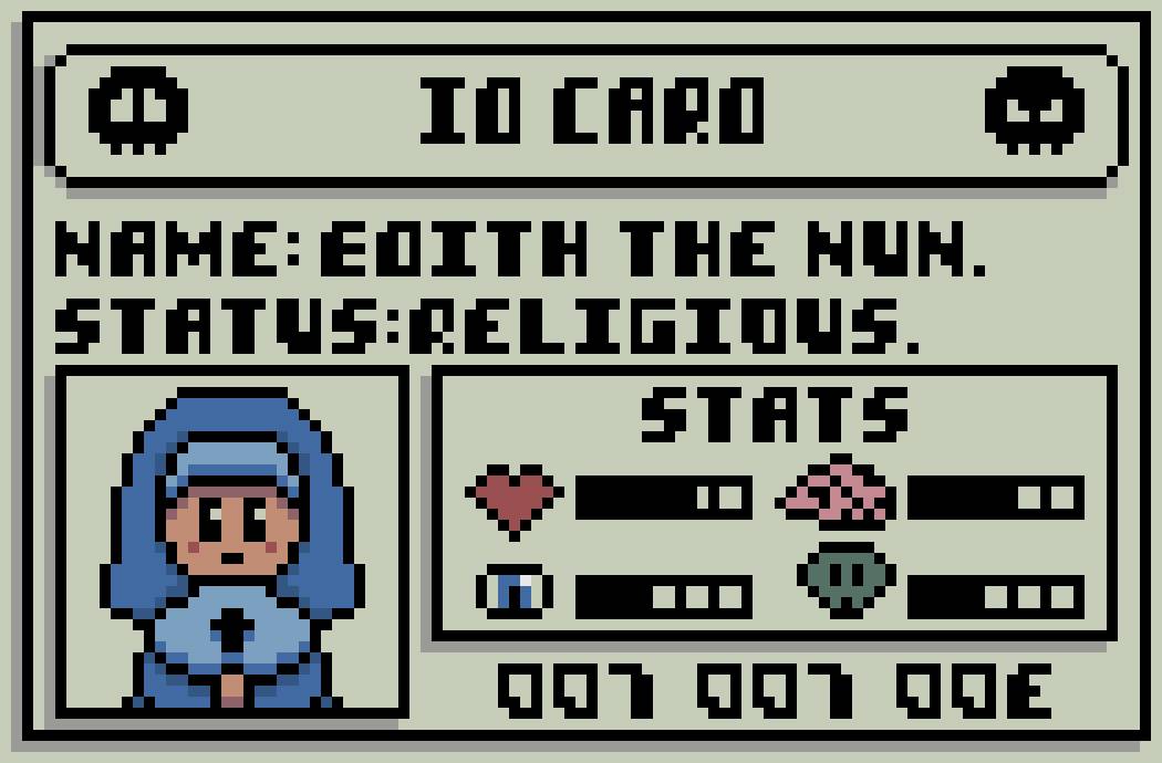 RetroNFTs Edith The Nun ID Card