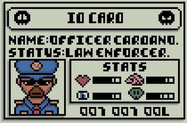 RetroNFTs Officer Cardano ID Card