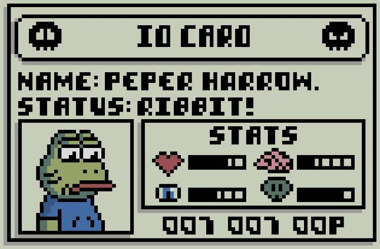 RetroNFTs Peper Harrow ID Card